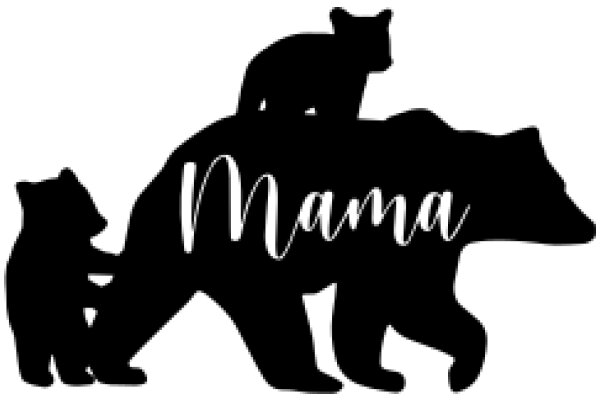 Mama Bear and Cub: A Silhouette Story