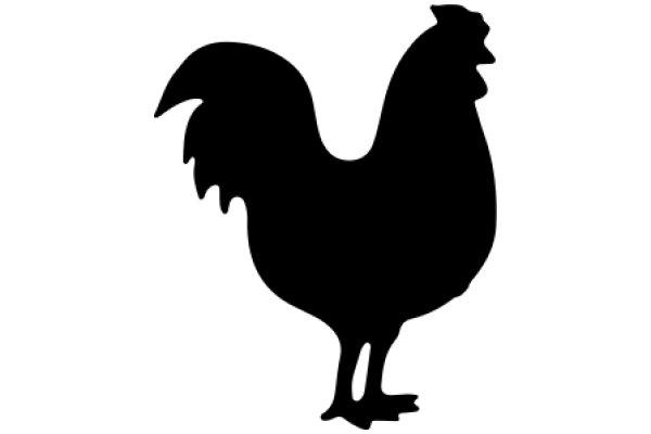 Silhouette of a Rooster: A Symbol of Rural Life and Cockfights