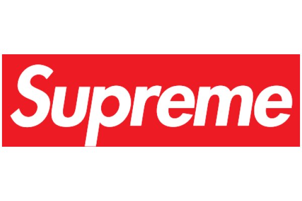 Supreme Branding: A Red Logo with White Text