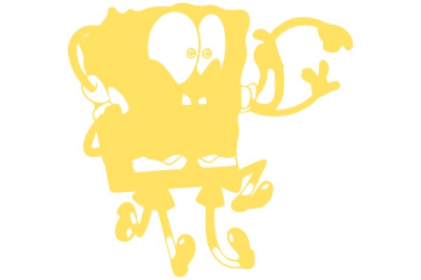 SpongeBob SquarePants: A Yellow Silhouette of the Iconic Character