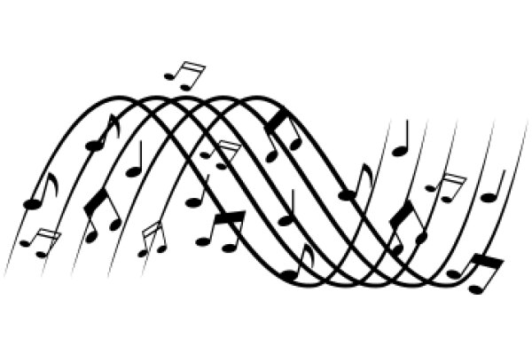 Musical Harmony: A Illustration of Notes and Rhythms