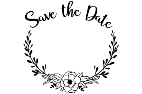 Elegant Save the Date Invitation with Floral Border