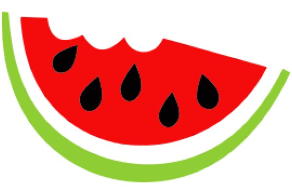 Vibrant Watermelon Logo with Green and Yellow Accents