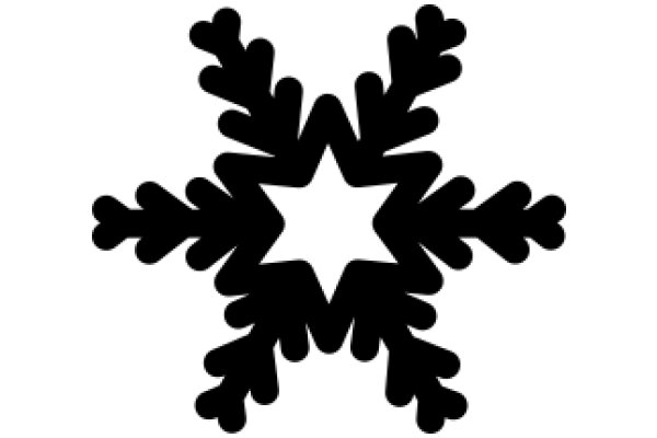 Stylized Snowflake Design in