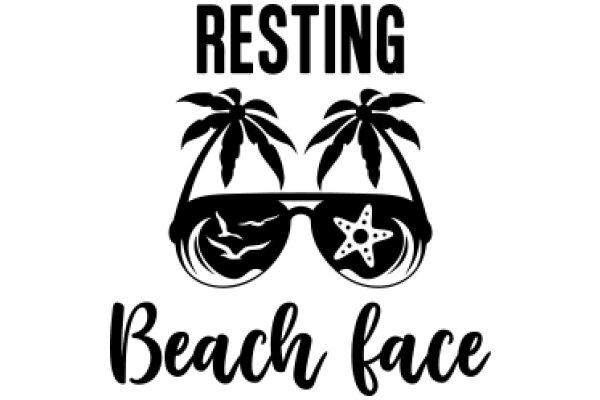 Resting Beach Face: A Graphic Design