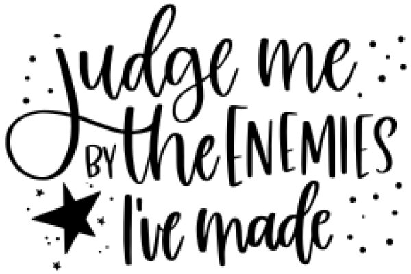 A Call to Action: Judge Me by the Enemies I Live With