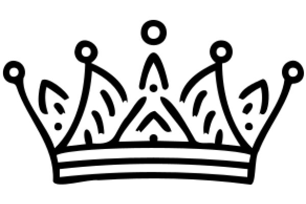 A Line Drawing of a Crown and People