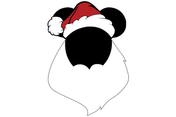 A Festive Holiday Greeting: Mickey Mouse in a Santa Hat