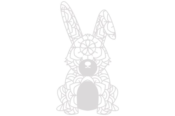 Stylized Easter Bunny Design in