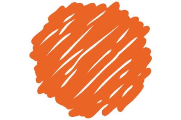 A Vibrant Orange Circle on a White Background