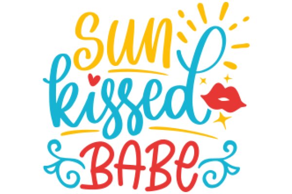 Sun, Kisses, and Baby: A Graphic Design for a Baby Shower Invitation