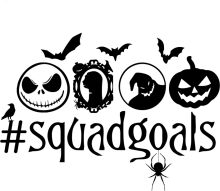 Squad Goals: A Halloween-Themed Collection of Symbols and Emojis