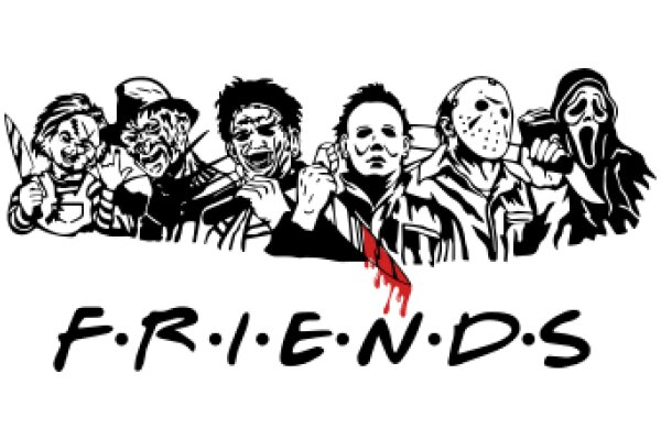 Friends: AGroup of Friends with a Bloody Knife