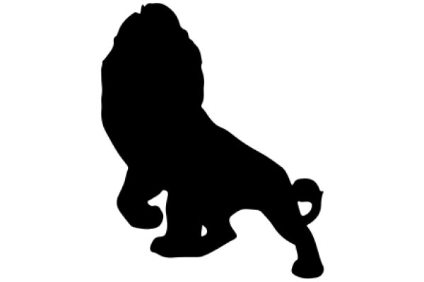 The Silhouette of a Majestic Lion