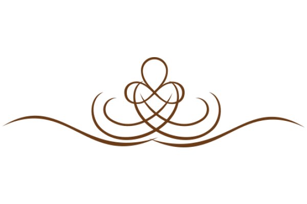 Stylized Abstract Design with a Brown Color Scheme