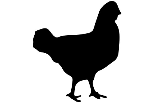 Silhouette of a Chicken: A Graphic Representation of Poultry