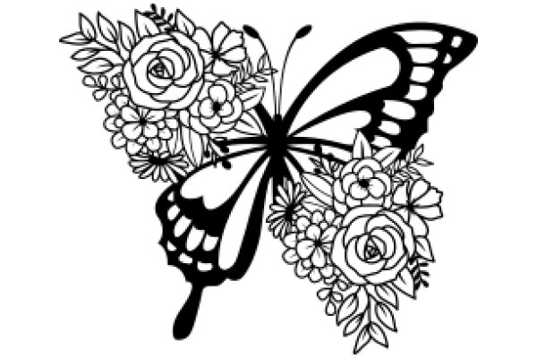 Elegant Butterfly Floral Design