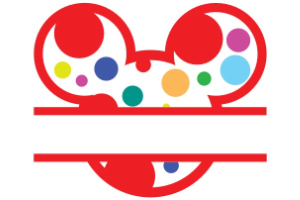 Vibrant Mickey Mouse Logo with Colorful Dots