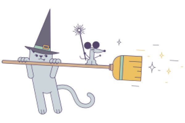 A Whimsical Halloween Adventure: A Cat's Magical Sweep