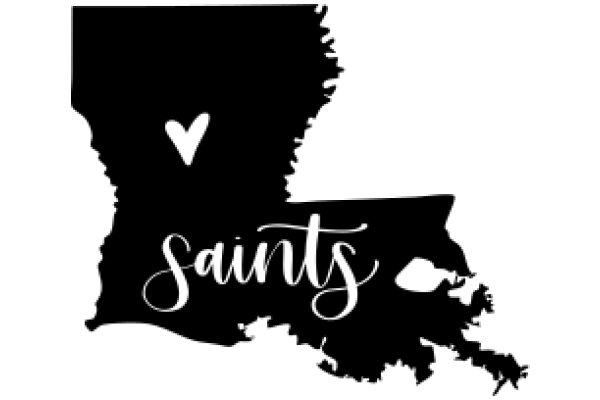 Silhouette of the State of Saint: A Graphic Representation of the State's Name