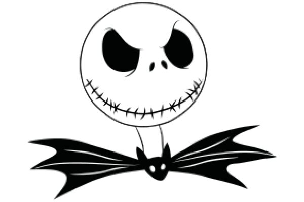 A Whimsical Jack Skellington with Bat Wings