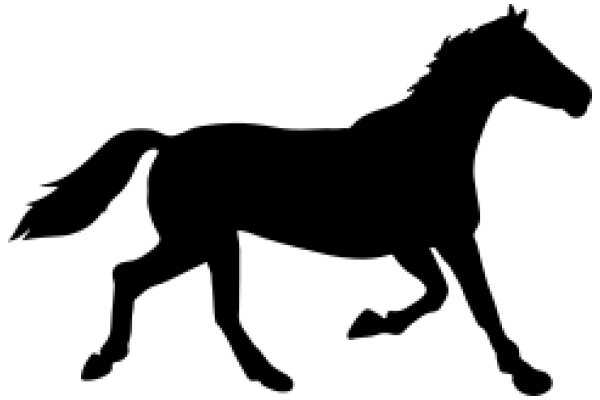 Silhouette of a Galloping Horse