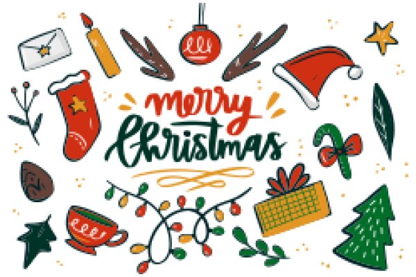 Merry Christmas: A Festive Collection of Holiday Symbols