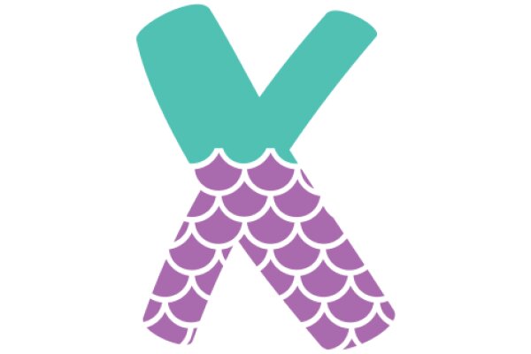 Stylized Purple and Teal X Logo