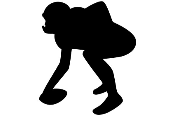 Silhouette of a Football Player