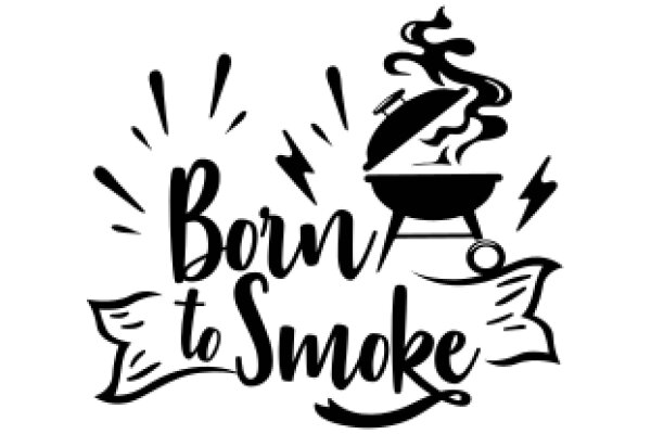 Born to Smoke: A Graphic Design of a Grill and Smoke