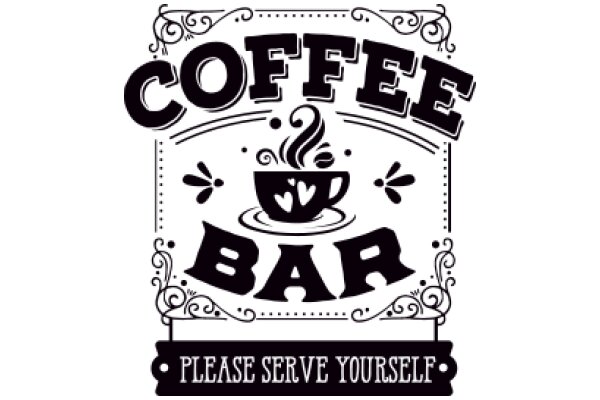 Coffee Bar Sign: A Classic Invitation to Enjoy a Cup of Coffee