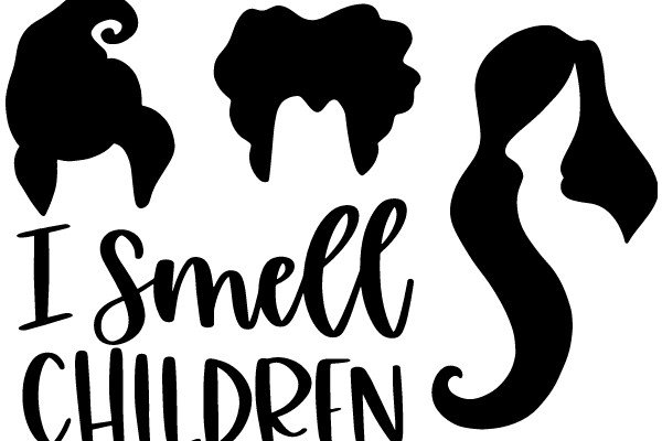 A Silhouette of a Child's Profile with the Text 'I Smell Children'