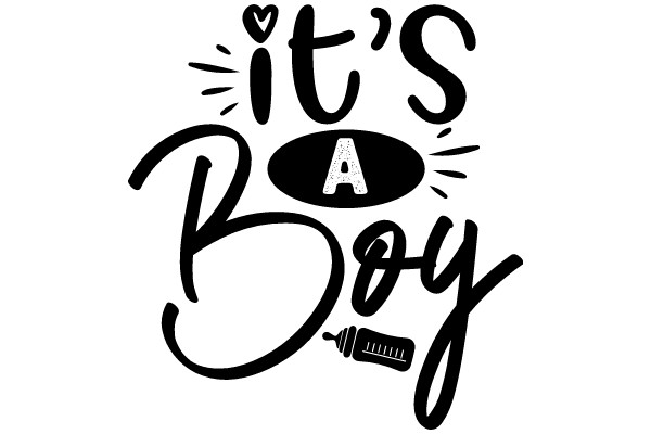 It's a Boy: A Graphic Design Celebrating the Birth of a Newborn