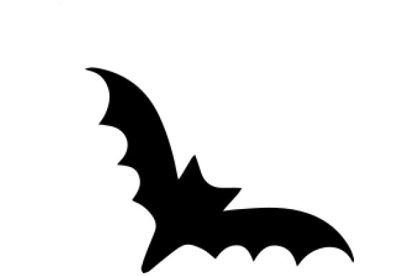 Stylized Black Bat Silhouette