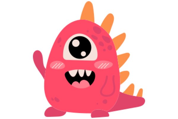 A Friendly Pink Monster with a Big Eye and a Smile