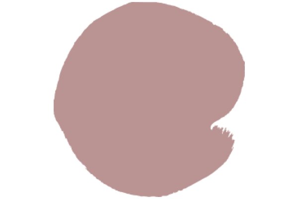 A Soft Pink Oval Shape