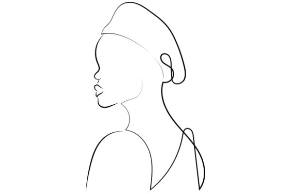 Stylized Portrait of a Person with a Hat