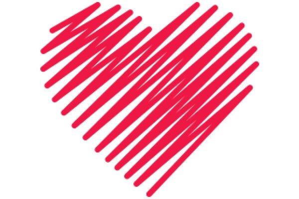 Vibrant Red Heart Design with Smooth Curves