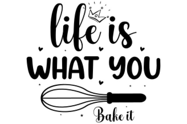 Bake It: A Whimsical Quote on Life and Baking