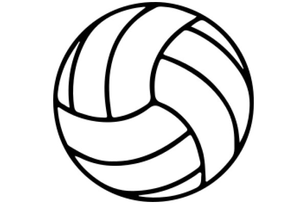 Simplistic Volleyball Logo