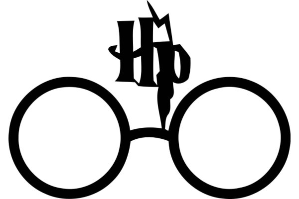 Stylish Glasses with a Distinctive HPD Logo