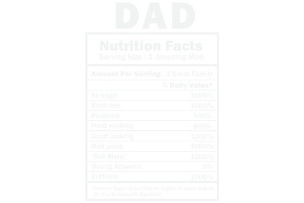 DAD Nutrition Facts: A Comprehensive Guide to a Healthy Diet for the Modern Man