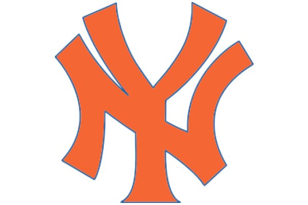 Vibrant Orange New York Yankees Logo