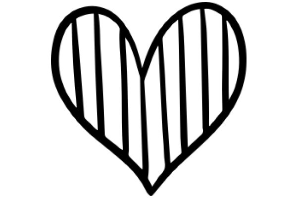 Simplistic Heart with Bars Design