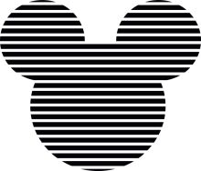 Minimalist Mickey Mouse Logo