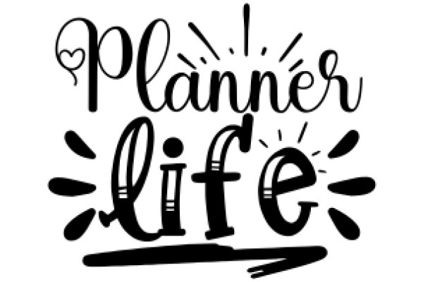 Embrace the Joy of Planning with Our Stylish 'Planner Life' Logo!