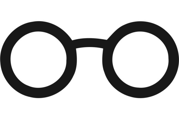 A Pair of Eyeglasses with a Black Background