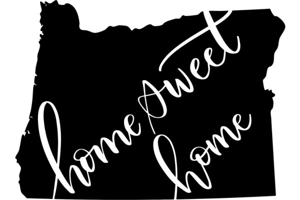 Home Sweet Home: A Silhouette of a State's Name