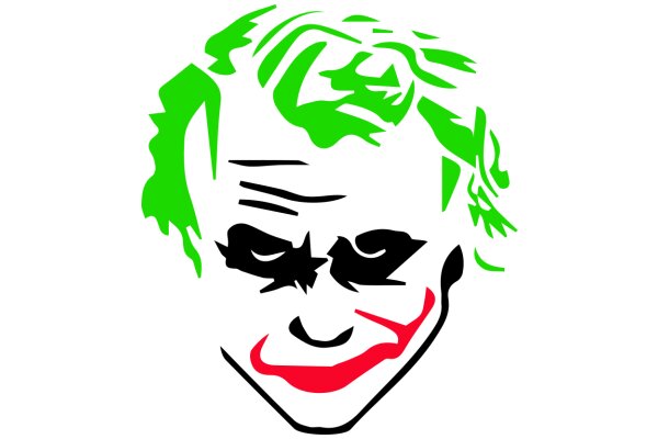 The Joker's Smile: A Stylized Portrait