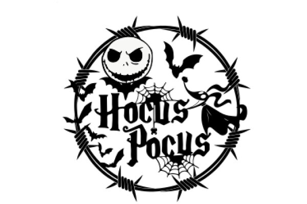 Halloween-themed logo with a spooky twist